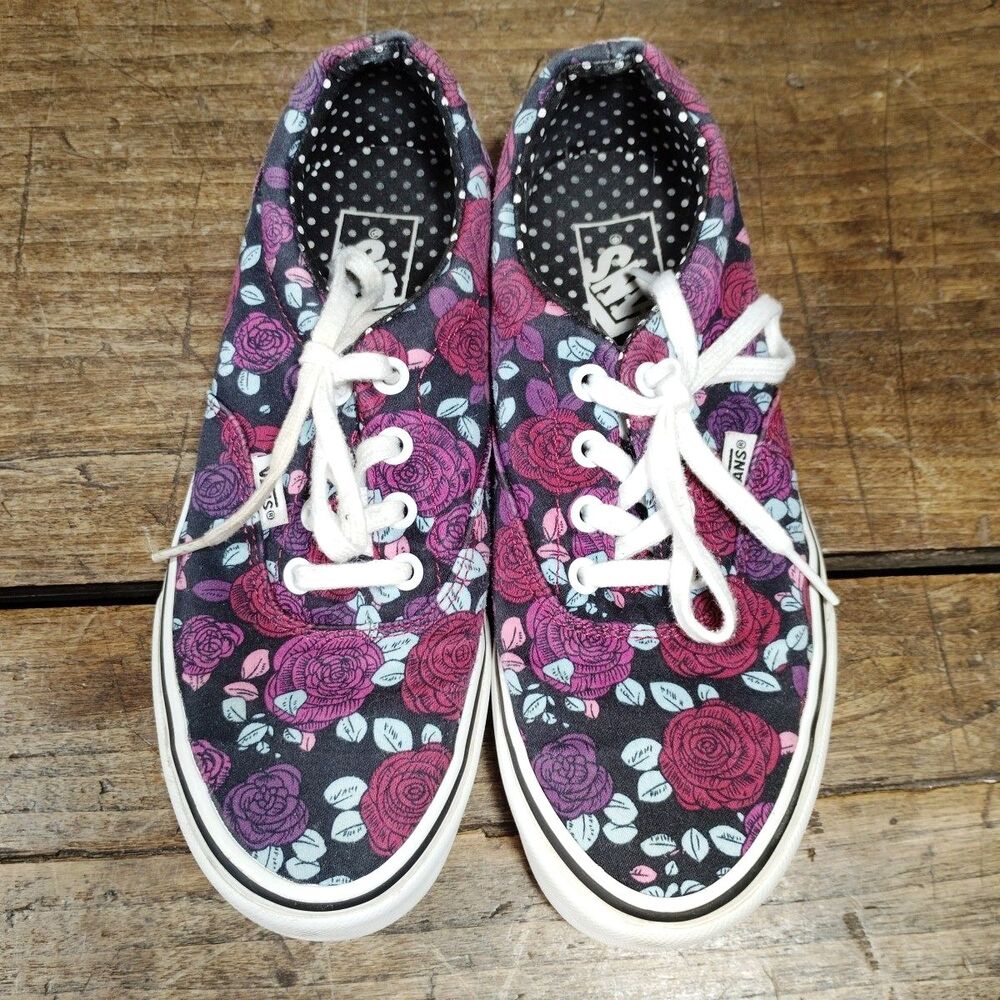 Vans Women's Sz 7 Sneakers Doheny Romantic Floral Low Top Shoes Lace Up